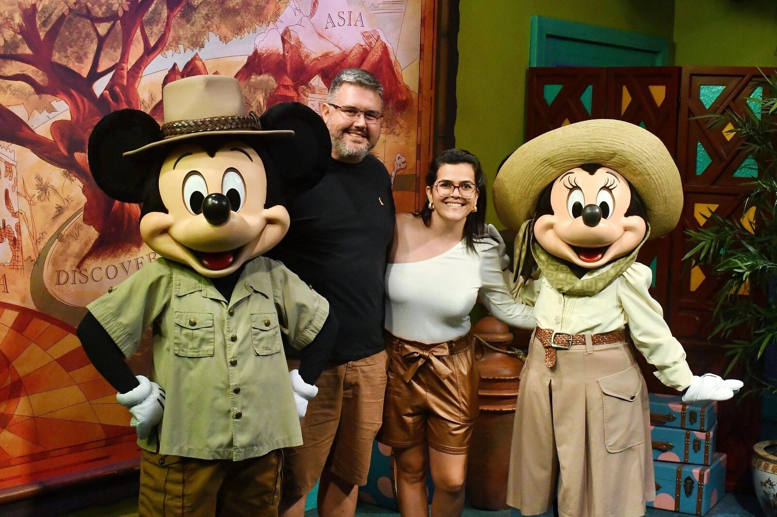 Experiência em Orlando com personagens